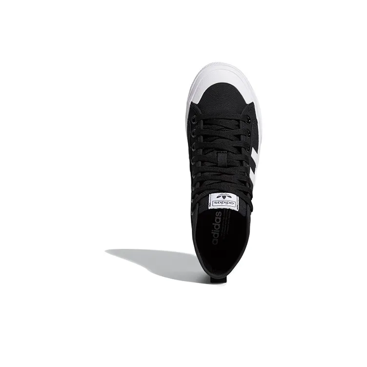 Adidas Women's Nizza Platform Mid 'Core Black White' Women's-4