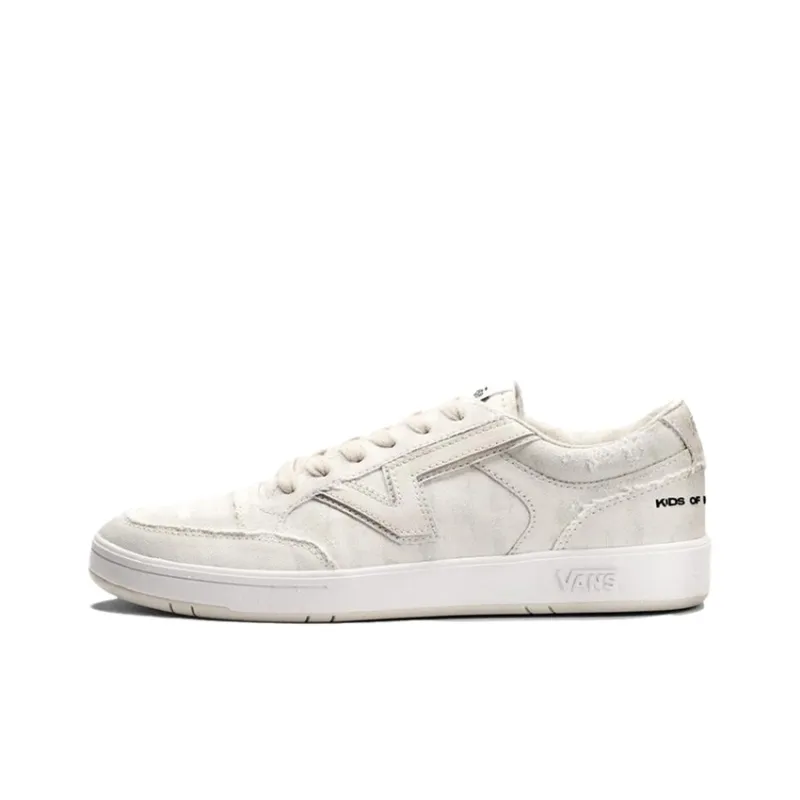 Kids Of Immigrants x Vans Lowland CC Slip Resistant Water Resistant Low Top Skateboard Shoes Unisex White-0