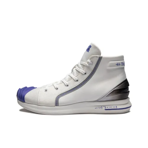 EQLZ EQUALIZER Skateboard Shoes Unisex High-Top White/Blue