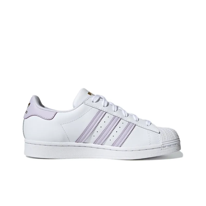 Adidas Superstar Trefoil White Purple Tint Women's-1