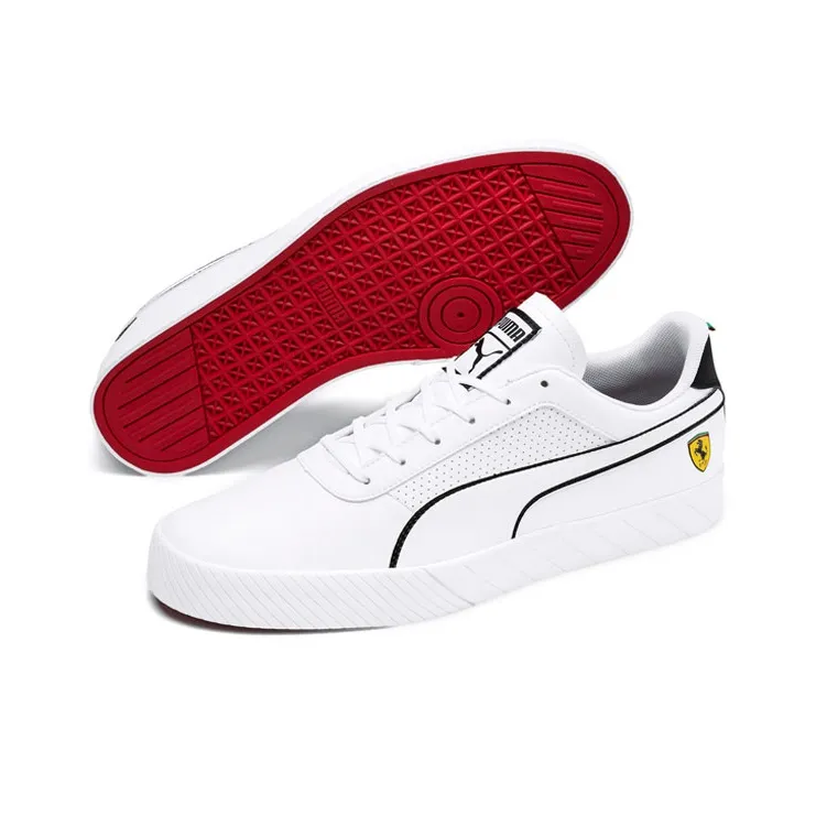 PUMA Scuderia Ferrari Anti Slip Wear Resistant Low Top Skateboard Shoes-2