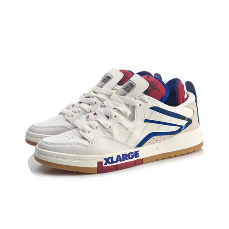 XLARGE x LiNing Wave Pro Low Top Skateboard Shoes Men's Snow-2