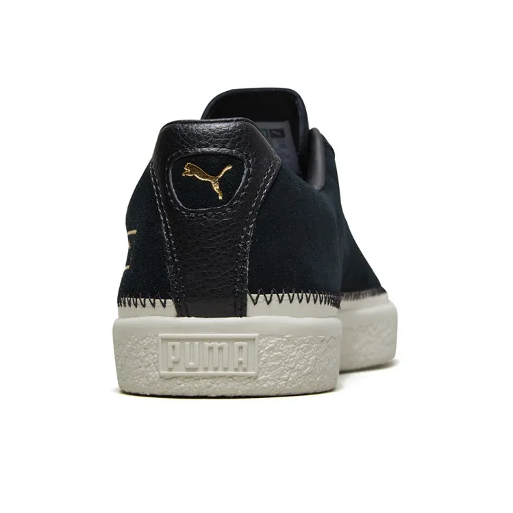 PUMA Suede Trim Retro Low Tops Casual Skateboarding Shoes Unisex Black-3