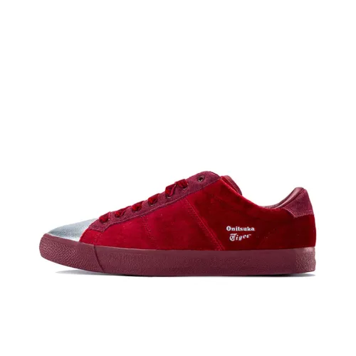 Onitsuka Tiger LawnShip Skateboard Shoes Women's Low-Top Red/Silver/White