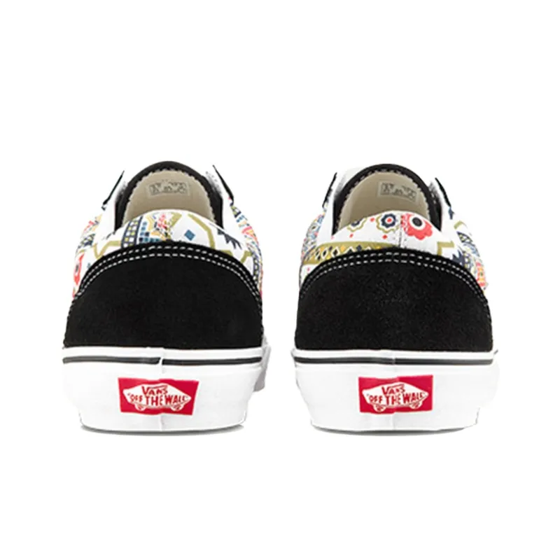 Vans Style 36 Moroccan Tile Check Skate Shoes Black/Red-2