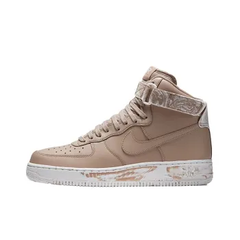 Nike Air Force 1 Non slip Lightweight High Top Skateboard Shoes Men's Khaki