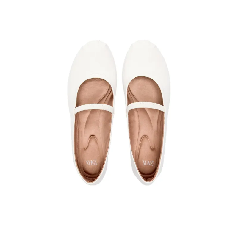 ZARA Casual Single Shoes Women's White-2
