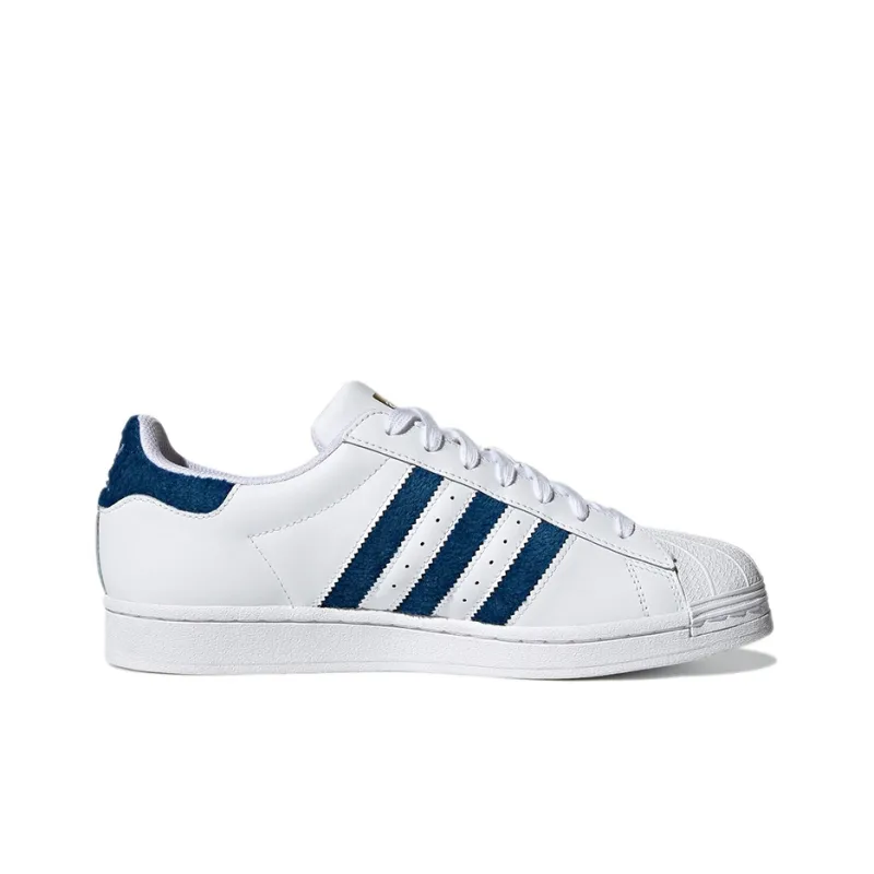 Adidas Originals Superstar Chenille Stripes Cloud White Blue-1