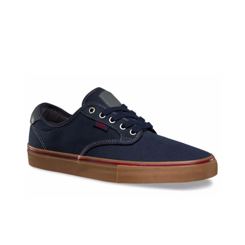 Vans Chima Ferguson Pro Anti-Slip And Wear-Resistant Lightweight Low-Top Skateboard Shoes Women's Navy Blue-2