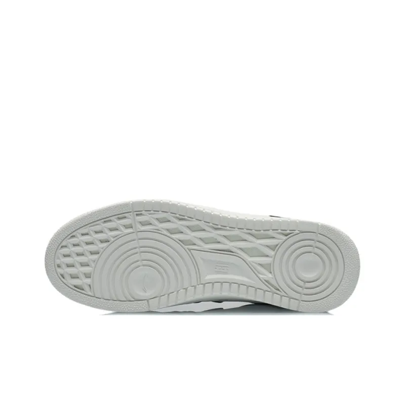 LiNing Slip Resistant Shock Absorbers With Abrasion Resistant Properties Low Top Skateboard Shoes Men's White Black-4