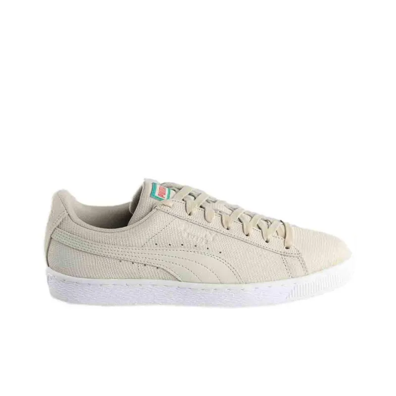 PUMA Suede Caribbean Sand Low-Top Skateboard Shoes Men's Beige-1