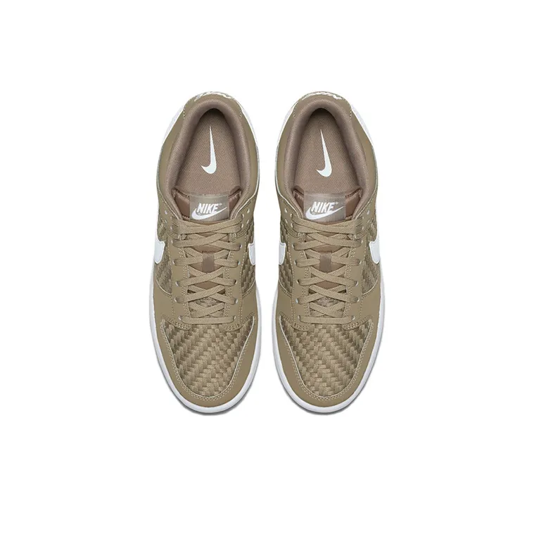 Nike Sb Dunk Low Woven Khaki White-3