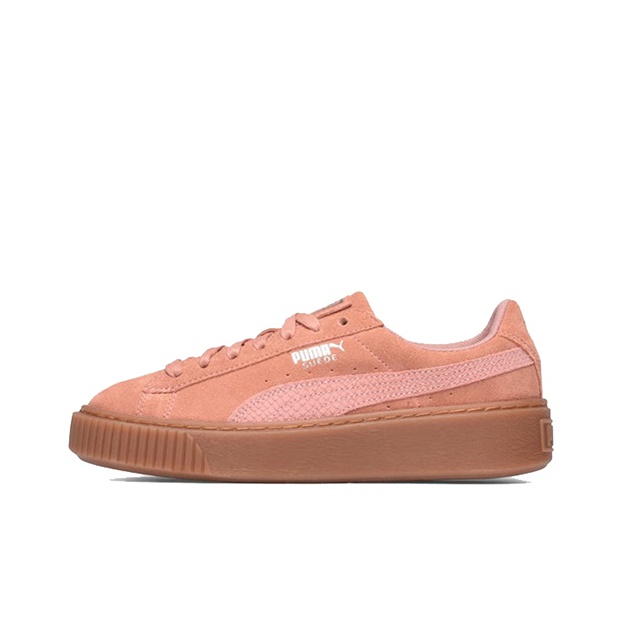 Red puma suede platform deals