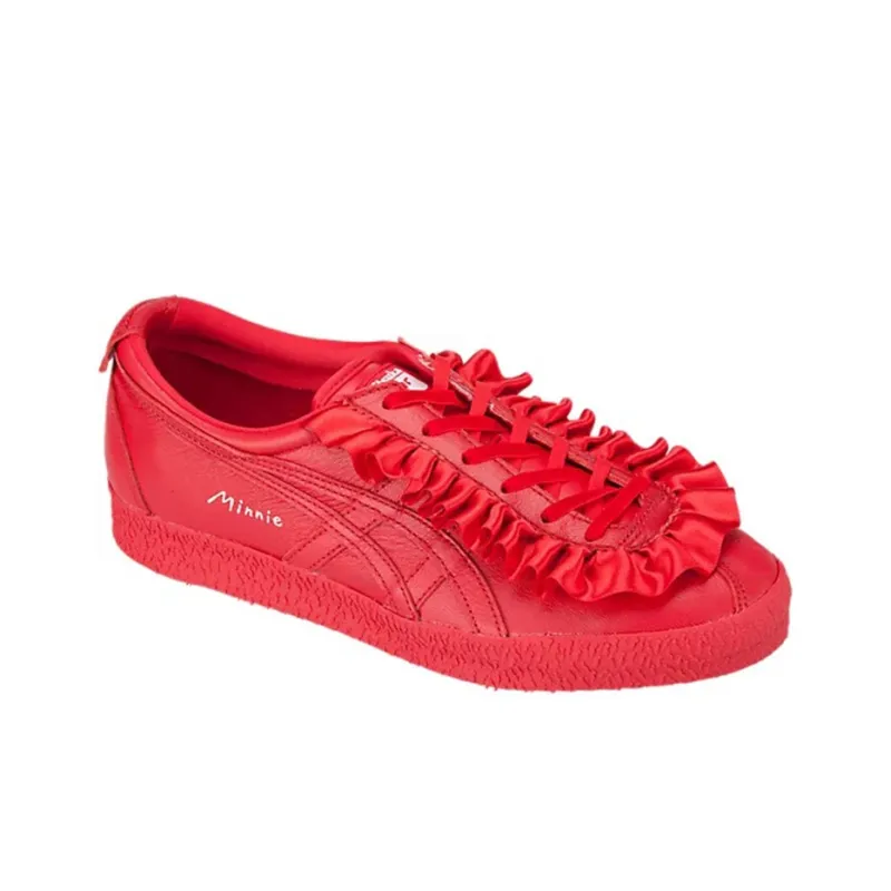 Onitsuka Tiger Mexico Delegation Wear Resistant Low Top Skateboard Shoes Unisex Red-3