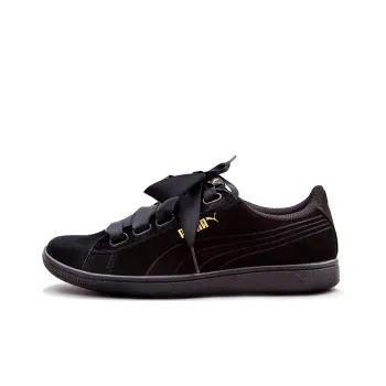 PUMA Vikky Ribbon Satin Black Women's