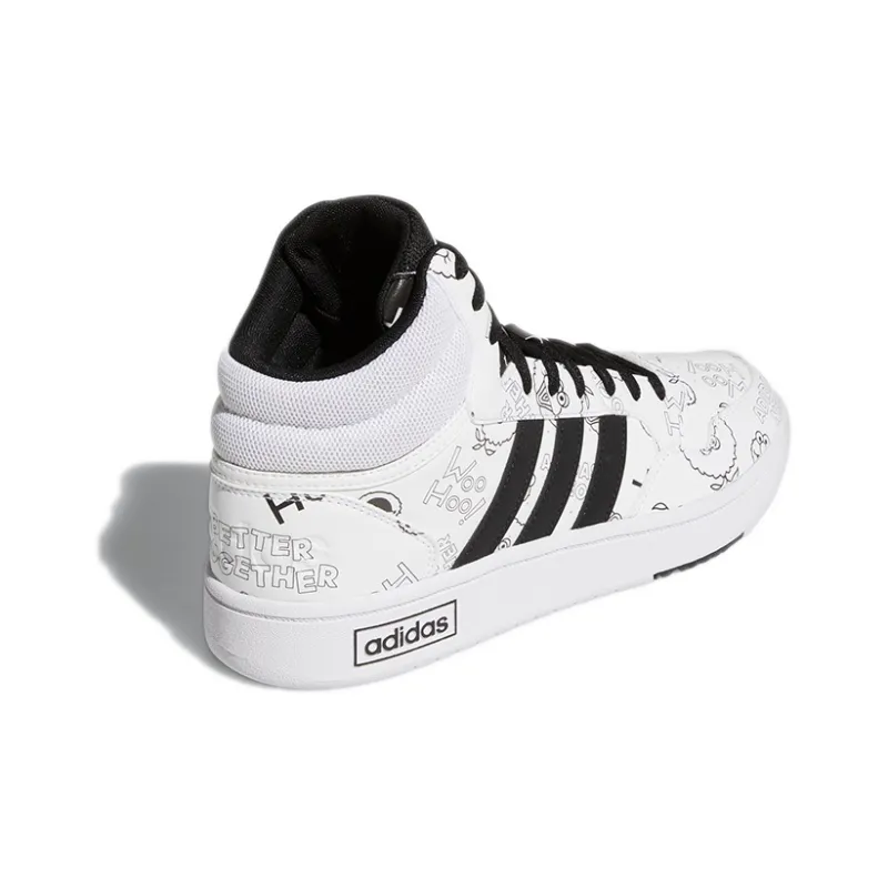 Adidas Neo Hoops 3.0 Mid 'White Black'-3