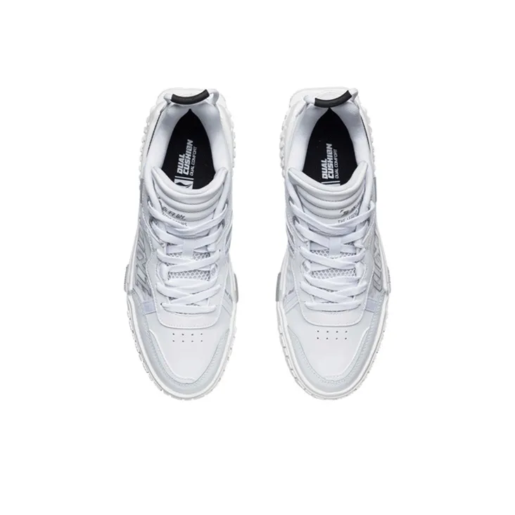 LiNing 001 UNBLOCK Coverage Slip Resistant Lightweight Low Top Skateboard Shoes Men's Standard White-3