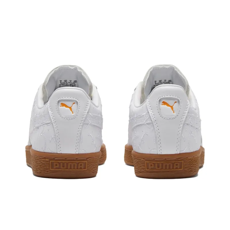 PUMA Basket Romero Britto Embroidered White Gum-4