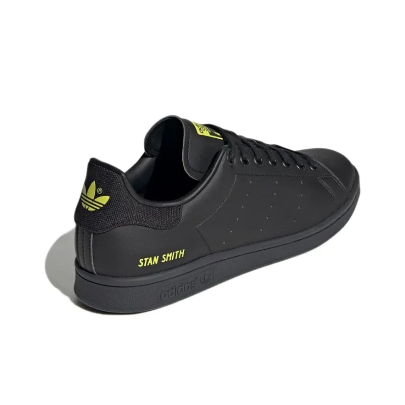 Adidas Stan Smith Black Semi Solar Yellow-3