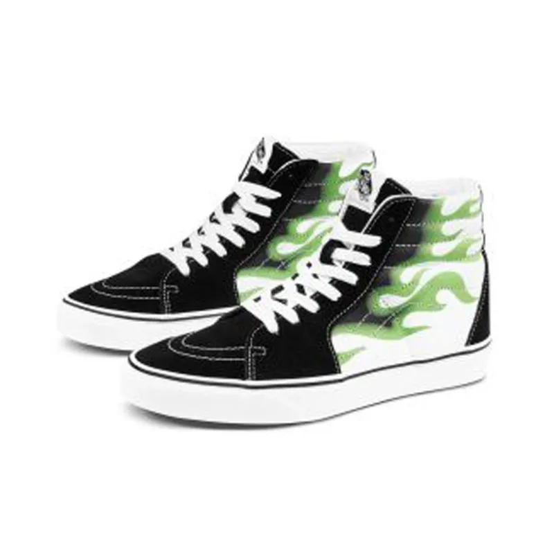 Sk8 Vans Hi 'Flame Black White'-1