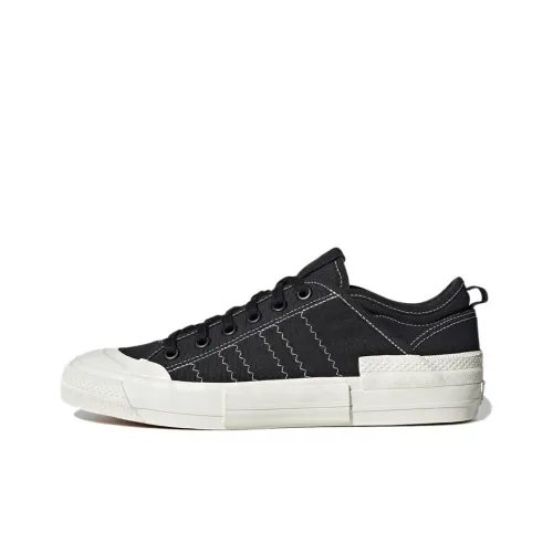 Adidas Originals NIZZA Skateboard Shoes Unisex Low-Top Black/White