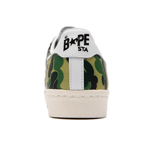 Adidas Superstar Bape Abc Camo Green-4