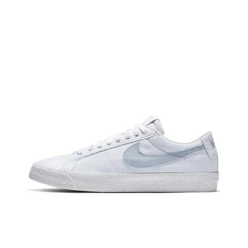 Nike Blazer Skateboard Shoes Unisex Low-Top Blue/White