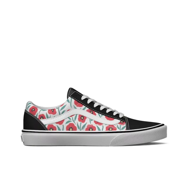 Old Skool Vans 'Flowers'-1