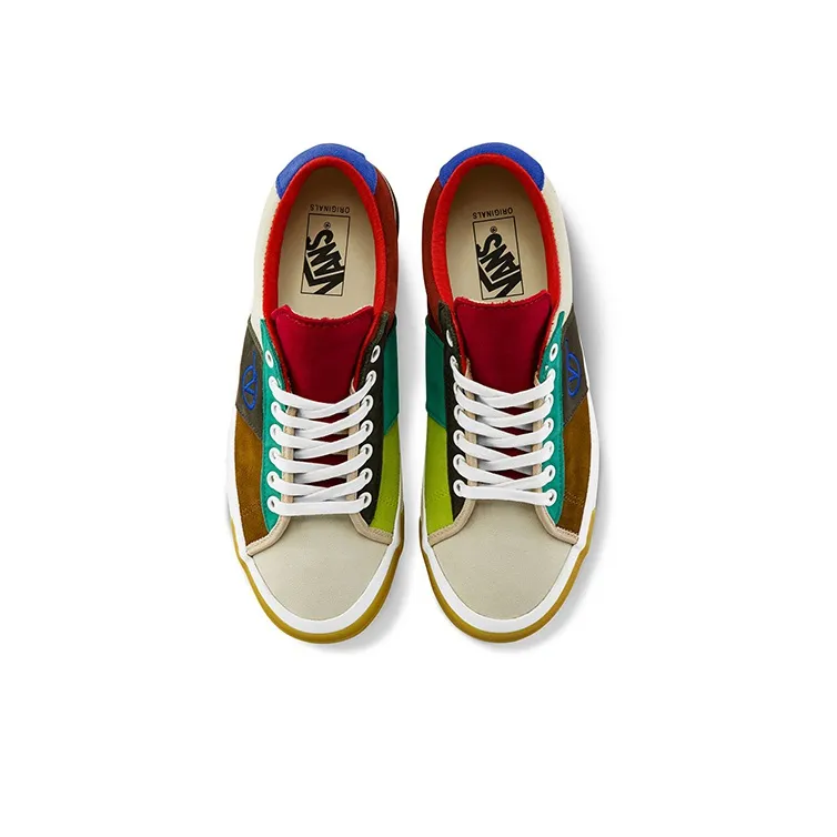 Vans Og Sid Lx Retro Casual Skateboarding Shoes Unisex Multi Color Splicing-2