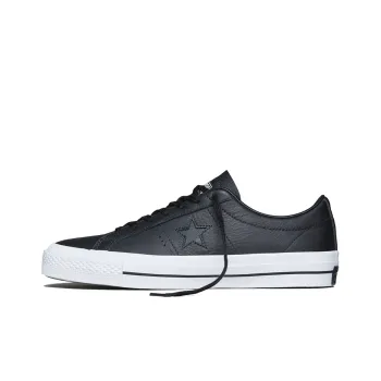 Converse Unisex One Star Leather Low Top Sneakers Black/White