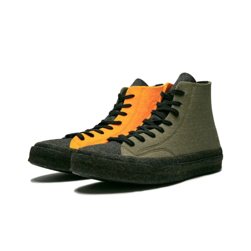 Converse Chuck Taylor All Star 70 Hi Jw Anderson Felt Stone Grey Flame Orange-2