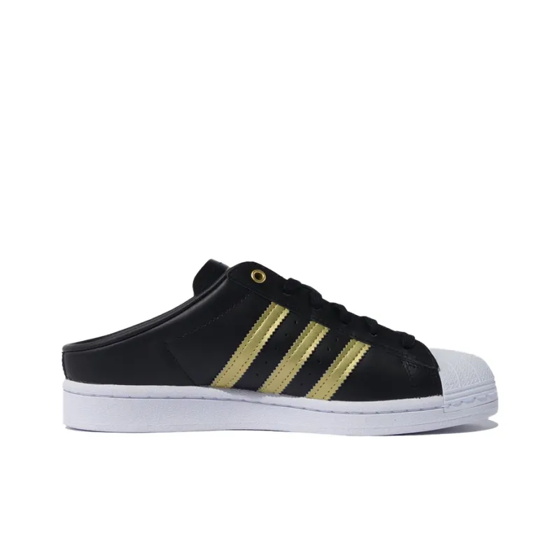 Adidas Women's Superstar Mule 'Black Gold Metallic' Women's-1