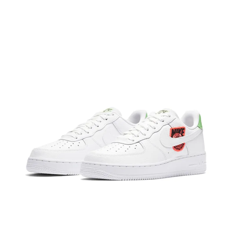 Nike Air Force 1 Low '07 Worldwide Pack Flash Crimson Green Strike Women's-2