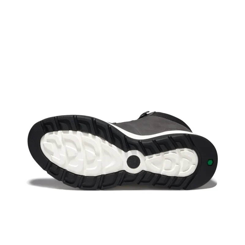 Timberland Boroughs Wear-Resistant High-Top Skateboard Shoes Men's Gray Black Multicolor-4