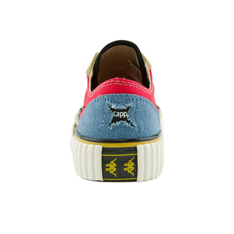 HAIZEIWANG x Kappa One Piece Anti Slip Wear Resistant Low Top Skateboard Shoes Unisex Red White-3