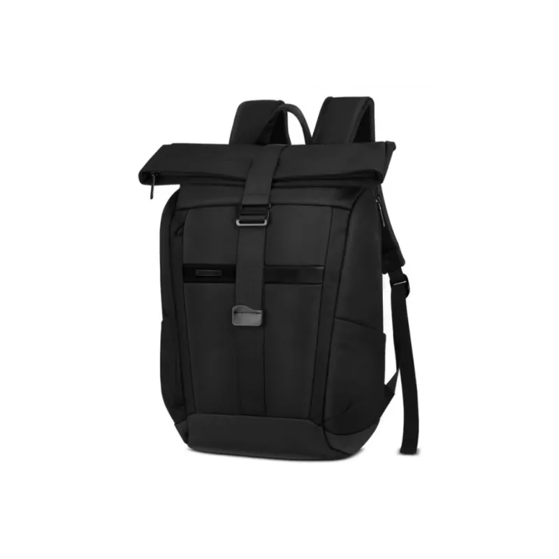SUBURBIA Polyester Laptop Backpack Large Size Unisex Black/Gray-1