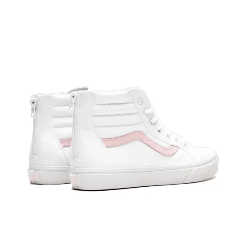 Sk8 Vans  Hi Zip Kids 'White Chalk Pink'-3