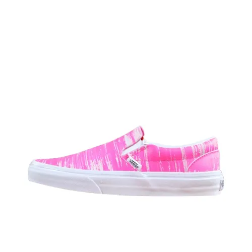 Vans Slip-on Skateboard Shoes Women's Low-Top Pink/White