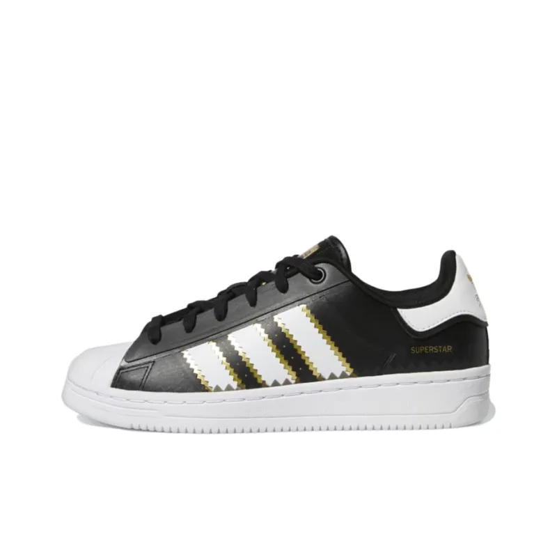 Adidas Superstar Ot Tech Core Black Cloud White Gold Metallic Women's-0
