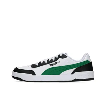 PUMA Caracal Wear resistant Lightweight Low Tops Casual Skateboarding Shoes Unisex White Green