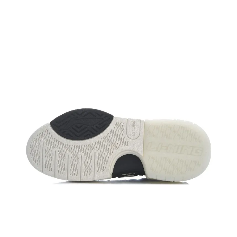 LiNing Wave Zen Low Top Skateboard Shoes Women's Gray Black Blue-3