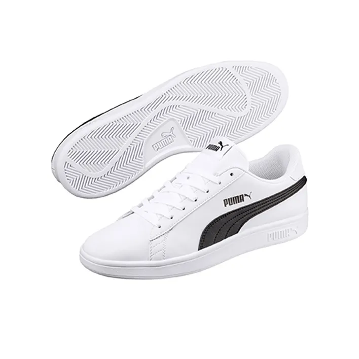 PUMA Smash V2 Buck Casual Board Shoes Black/White-3
