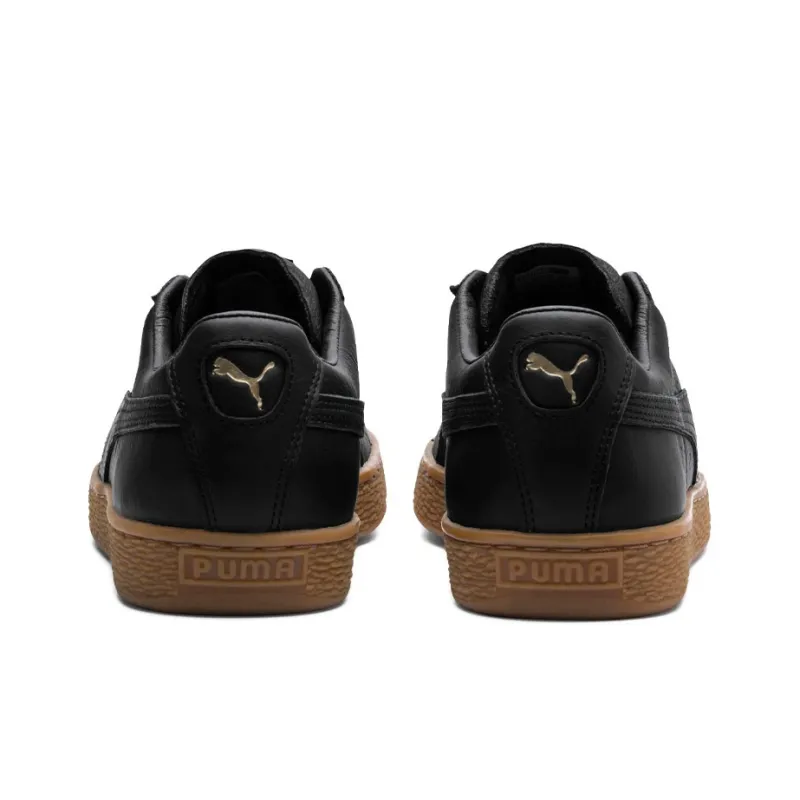 PUMA Basket Classic Gum Deluxe Sneakers Black/Brown-3