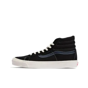Sk8 Vans Hi Lx Suede Canvas 'Black Dress Blue'