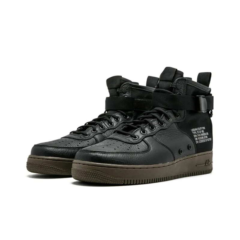 Nike Sf Air Force 1 Mid Black Dark Hazel-2