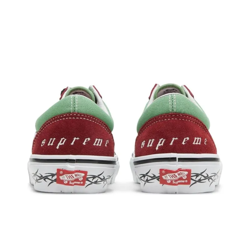 Vans Supreme X Old Skool 'Barbed Wire Green'-3