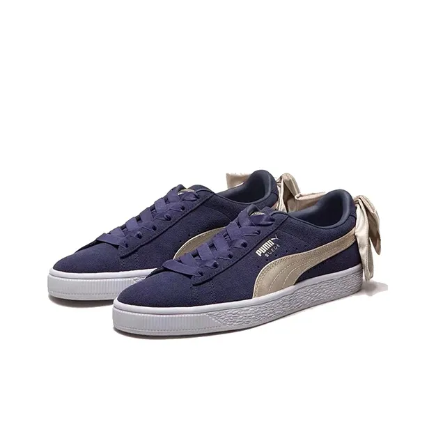 PUMA Suede Bow Varsity Peacoat Women's-3