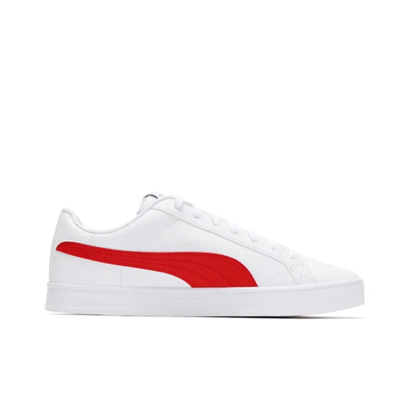 PUMA Smash Vulc V3 Lo 'White High Risk Red'-1