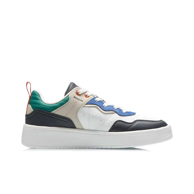 LiNing The Beginning Of The Line Low Top Skateboard Shoes Men's White Black Green-1