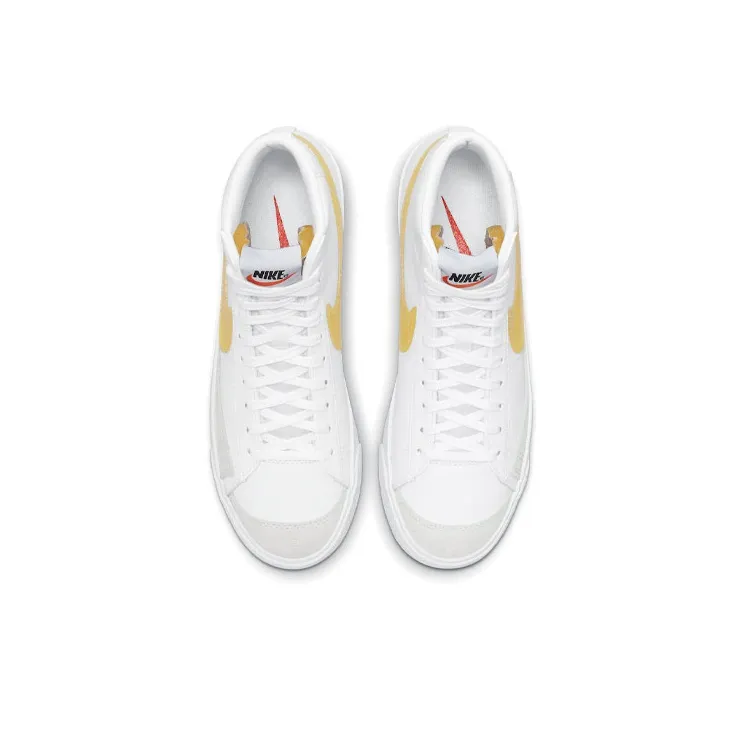 Nike Blazer Mid 77 Essential White Opti Yellow Women's-3